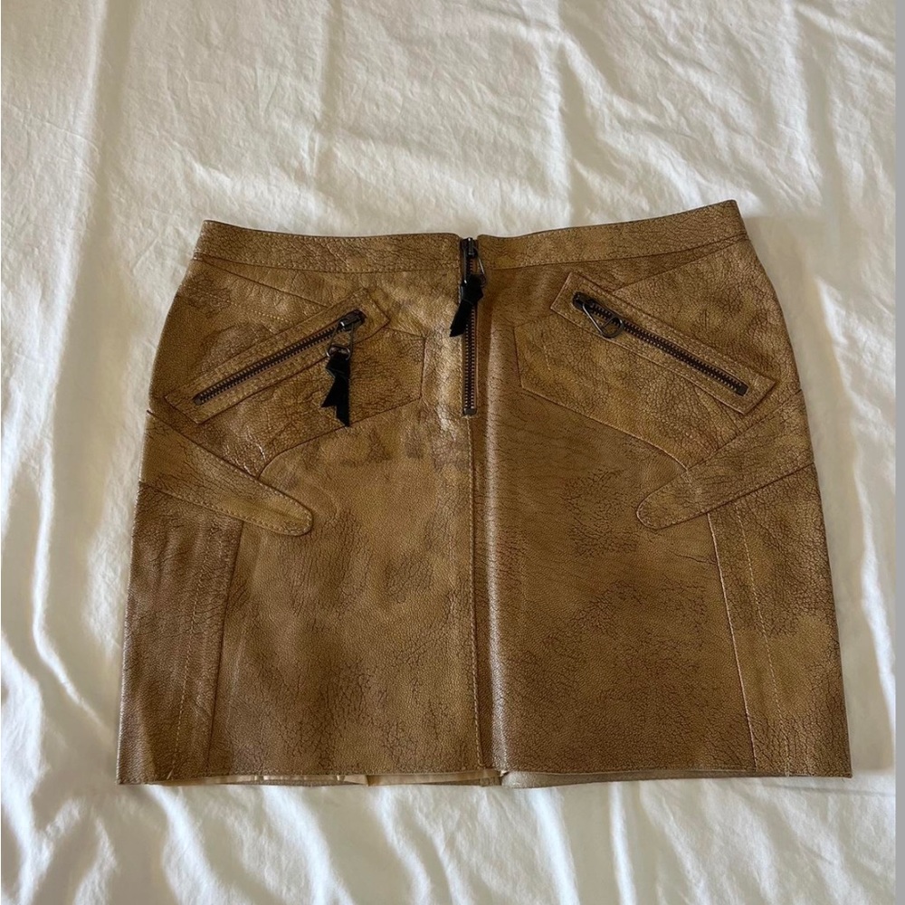 Versus Versace genuine leather skirt
